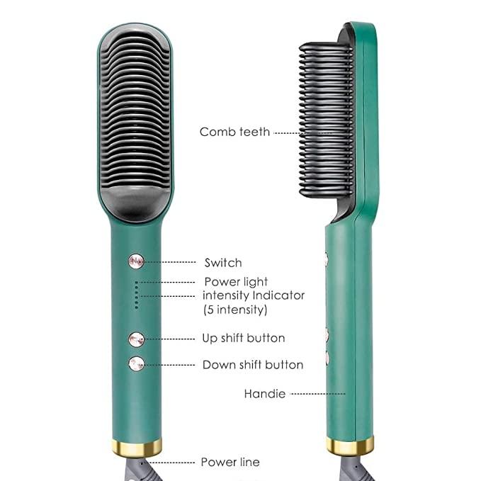 boAet™ Professional Hair Straightener Tourmaline Ceramic Hair Curler Brush Hair Comb