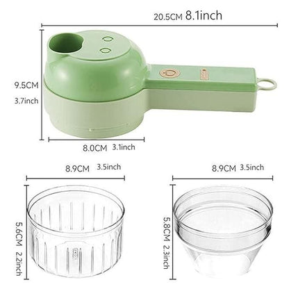 boAet™ 4 in 1 Portable Electric Vegetable Cutter Set