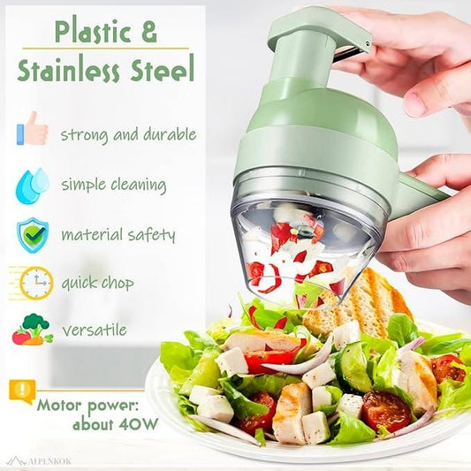 boAet™ 4 in 1 Portable Electric Vegetable Cutter Set