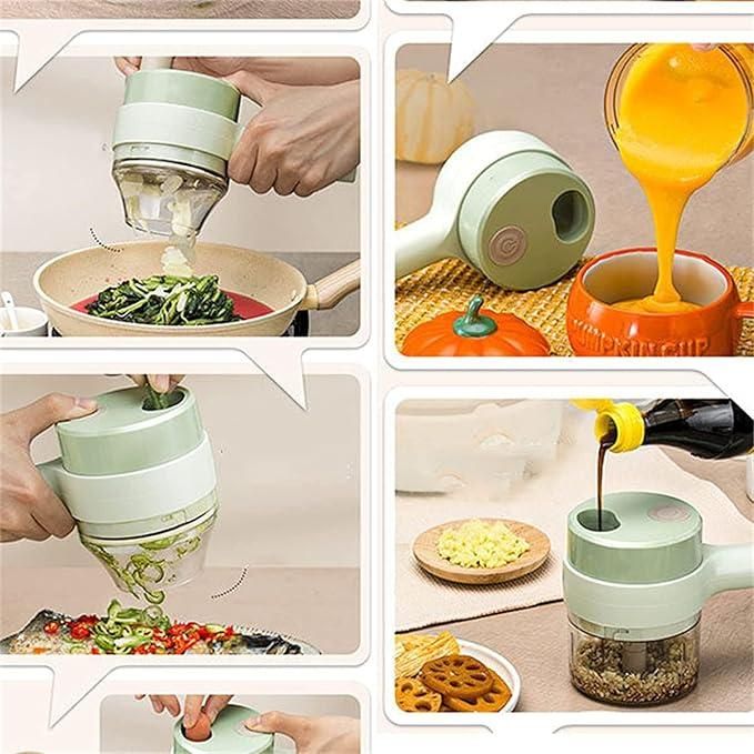 boAet™ 4 in 1 Portable Electric Vegetable Cutter Set
