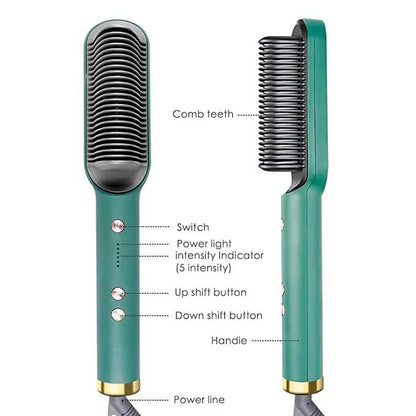 boAet™ Professional Hair Straightener Tourmaline Ceramic Hair Curler Brush Hair Comb
