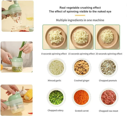 boAet™ 4 in 1 Portable Electric Vegetable Cutter Set