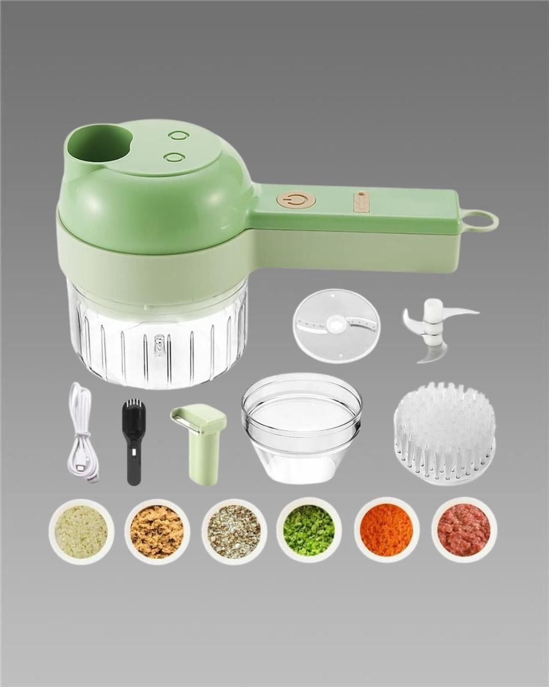 boAet™ 4 in 1 Portable Electric Vegetable Cutter Set