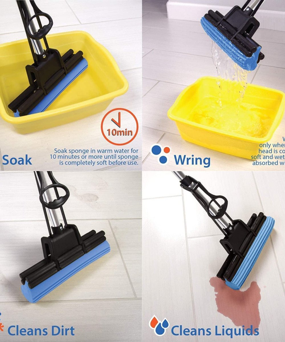 Self-Wringing Sponge Mop – Smart Floor Cleaning Solution - Image 4